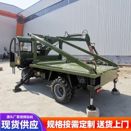 四驅(qū)四不像龍門吊挖一體起重機 農(nóng)村白事隨車挖 吊棺材運輸下葬車